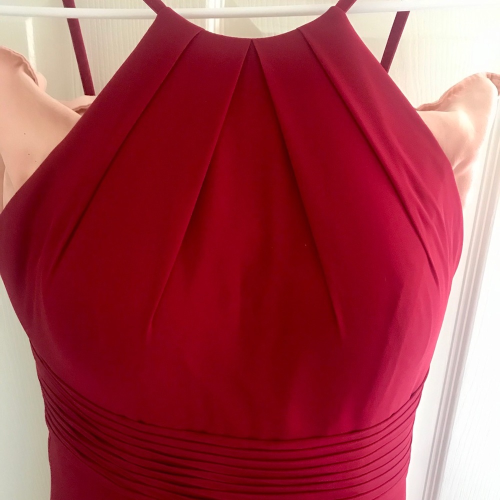 New AW Red Bridesmaid/ Evening Gown